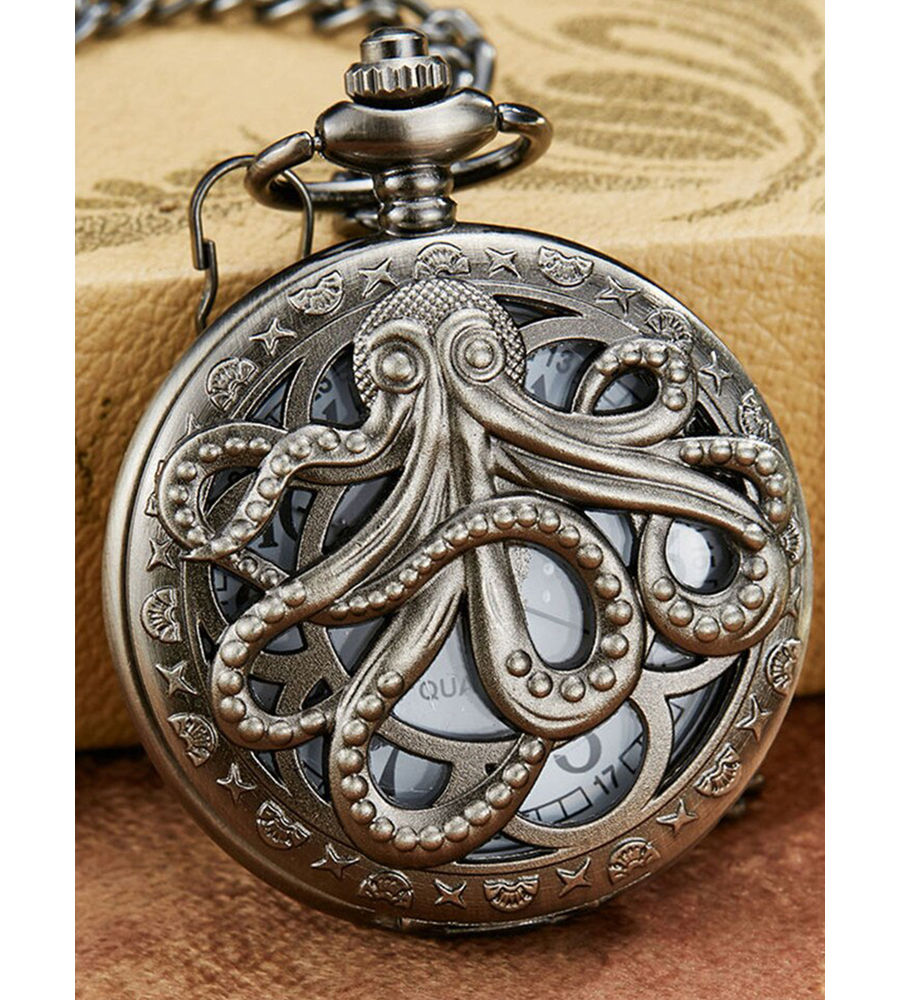 YouBella Pocket Watch Pendant with Chain for Husband Unique Memorable Gift Dual Purpose Stainless Steel Clock for Men (YBWATCH_0028)